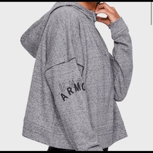 XS Loose Under Armour Crop Sweater- Gray